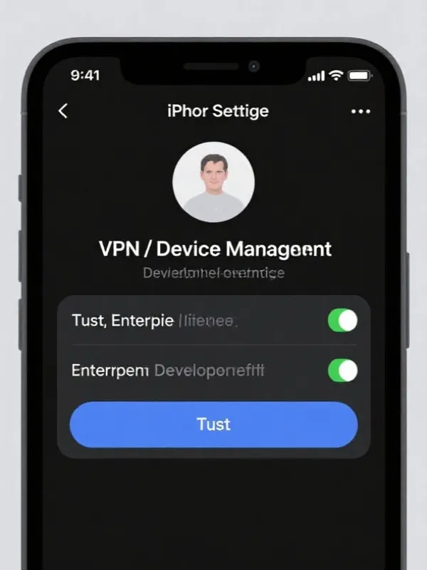 iOS 设备管理信任设置演示
